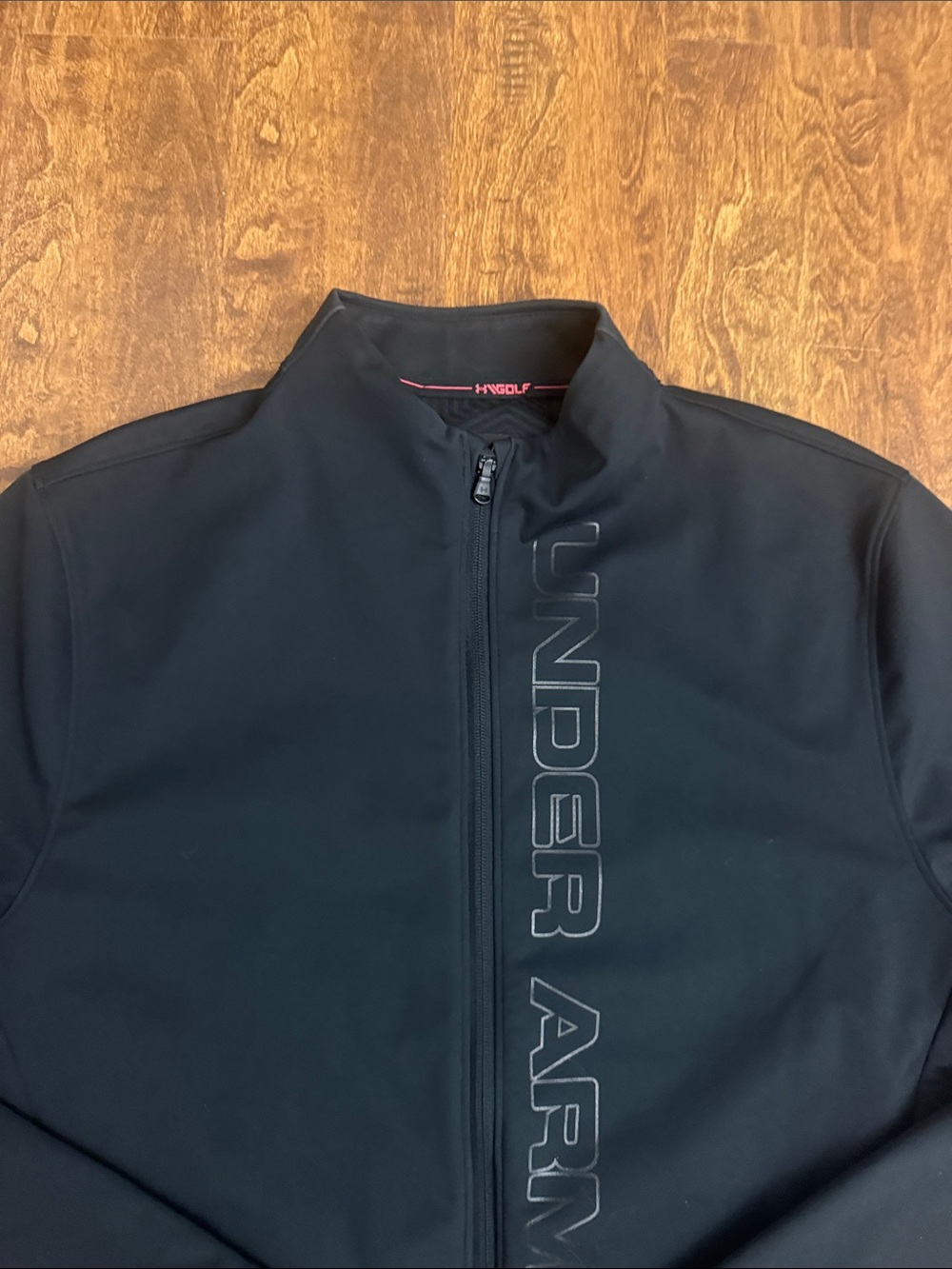 Under Armour Black Vertical Logo Full-Zip Performance Jacket - Picture 3 of 16